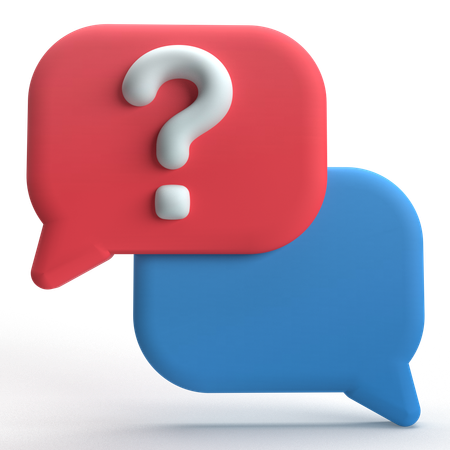 Chat Help  3D Icon