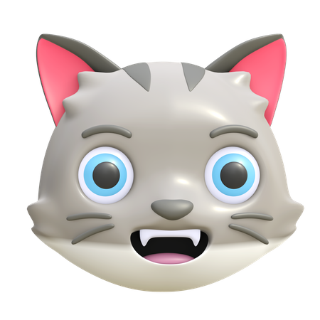Chat heureux  3D Emoji