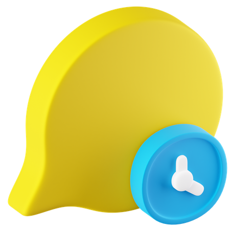 Chat History  3D Icon