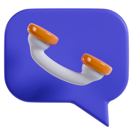 Chat Icon Stylized  3D Icon