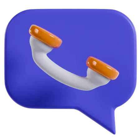 Chat Icon Stylized  3D Icon