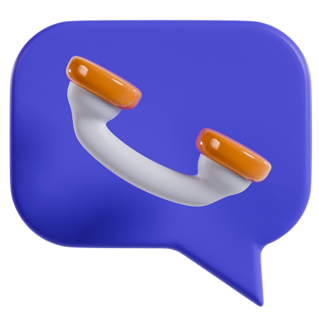 Chat Icon Stylized  3D Icon