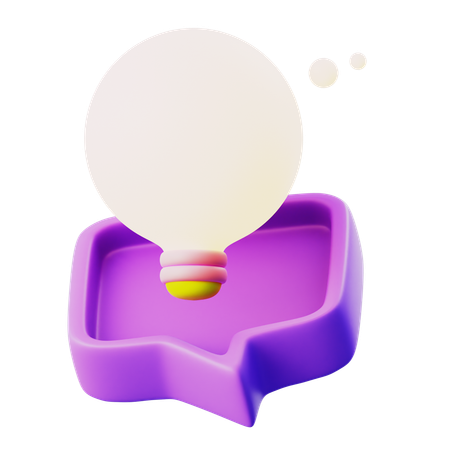Chat idea  3D Icon