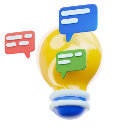 Chat Idea  3D Icon