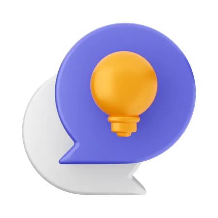 Chat Idea  3D Icon