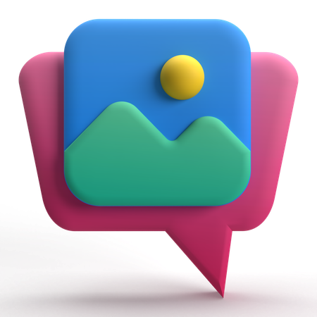 チャット画像  3D Icon