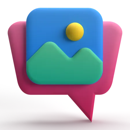 チャット画像  3D Icon