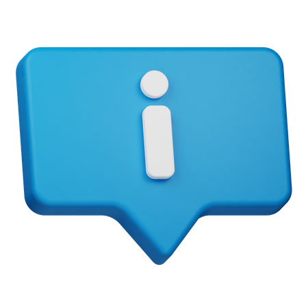 Chat-Informationen  3D Icon