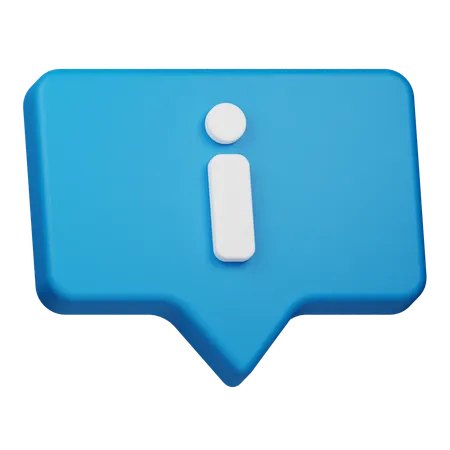 Chat-Informationen  3D Icon