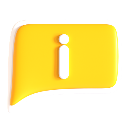 Información de chat  3D Icon