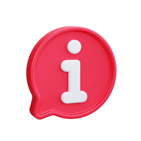 Información de chat  3D Icon