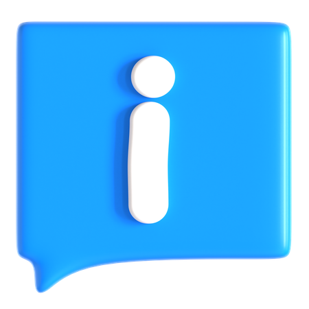 Información de chat  3D Icon