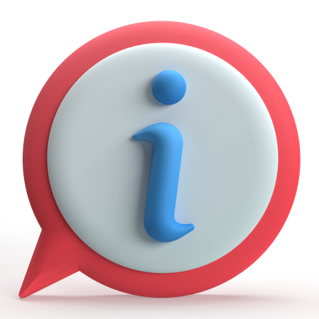 Información de chat  3D Icon