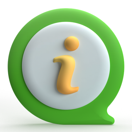 Información de chat  3D Icon