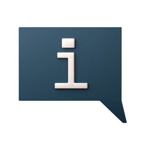 Chat-Informationen  3D Icon