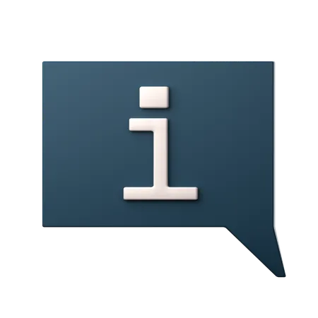 Chat-Informationen  3D Icon