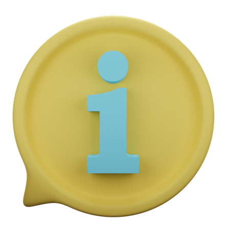 Chat-Informationen  3D Icon
