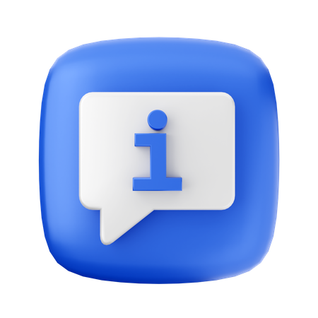 Chat-Informationen  3D Icon