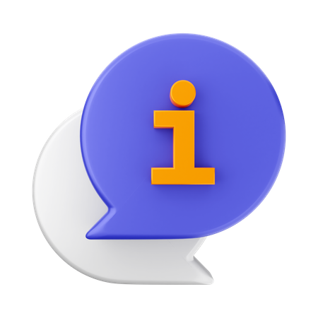 Chat-Informationen  3D Icon