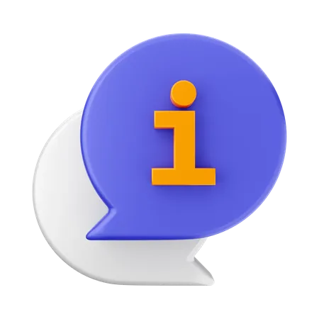 Chat-Informationen  3D Icon