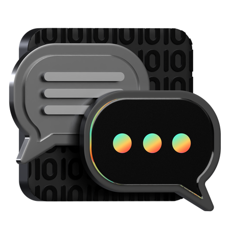 Chat Interface  3D Icon