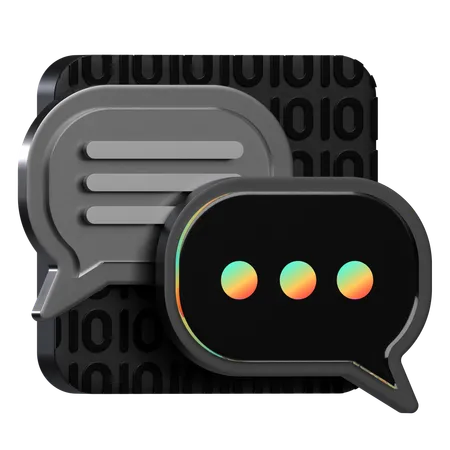 Chat Interface  3D Icon