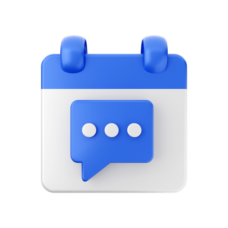 Chat-Kalender  3D Icon