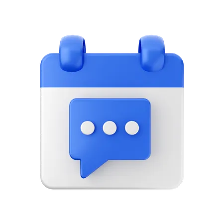 Chat-Kalender  3D Icon