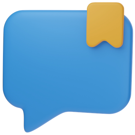 Chat-Lesezeichen  3D Icon