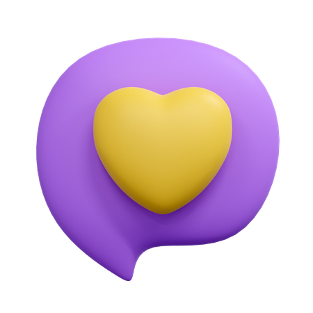 Chatten liebe  3D Icon