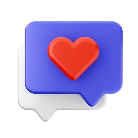 Chatten liebe  3D Icon