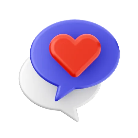 Chatten liebe  3D Icon