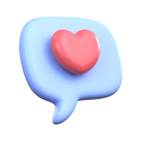 Chatten liebe  3D Icon