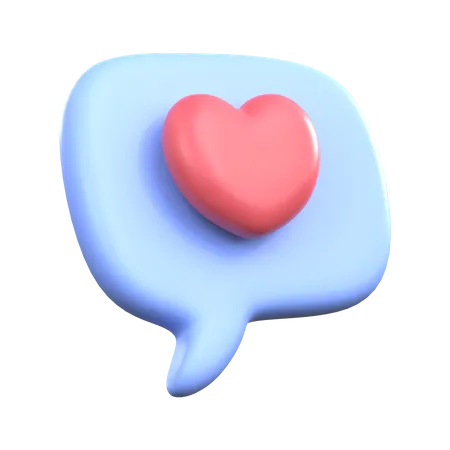 Chatten liebe  3D Icon