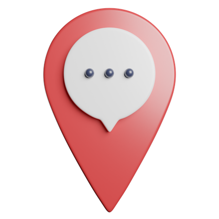 Chat Location  3D Icon