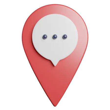 Chat Location  3D Icon