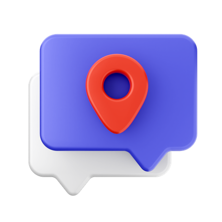 Chat location  3D Icon