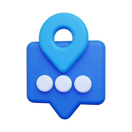 Chat Location  3D Icon