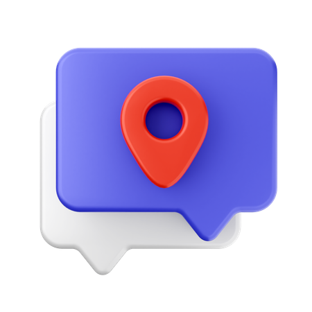 Chat location 3D Icon