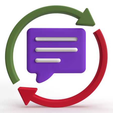 Chat Loop  3D Icon