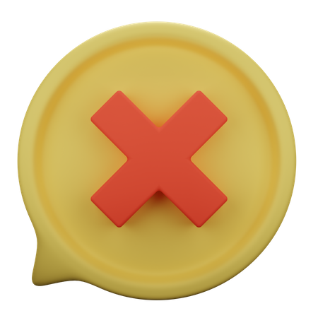 Chat löschen  3D Icon
