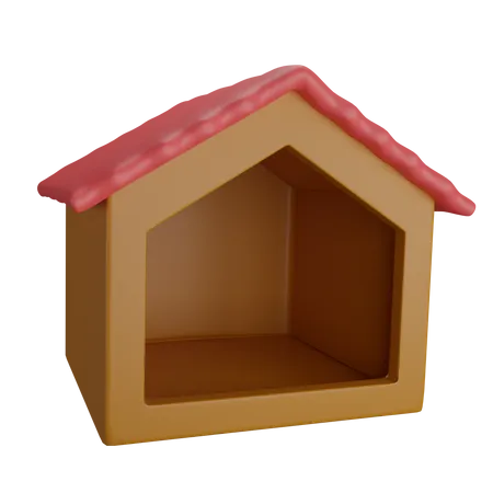 Chat à la maison  3D Icon