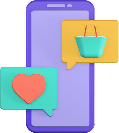 Chat Marketing  3D Icon