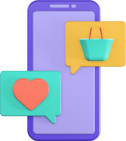 Marketing par chat  3D Icon
