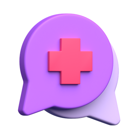 Charla medica  3D Icon