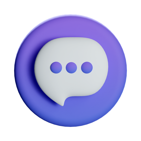 Chat Message  3D Icon