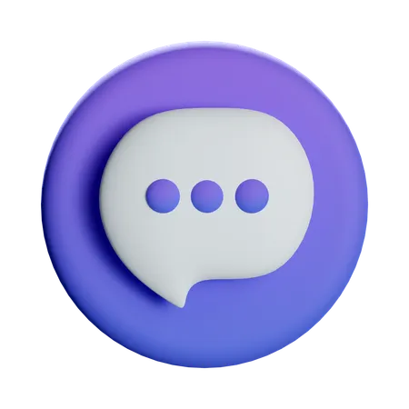 Chat Message  3D Icon