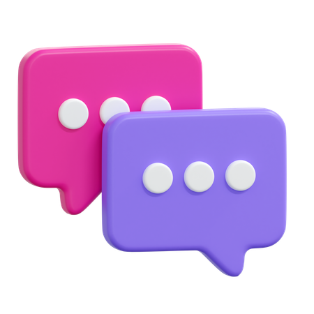 Chat Message  3D Icon