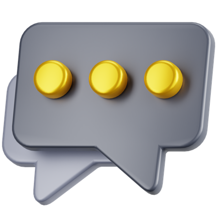 Chat Message  3D Icon