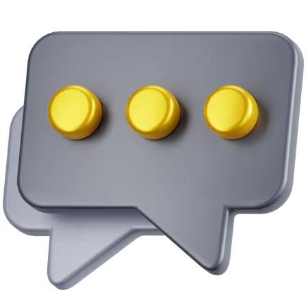 Chat Message  3D Icon